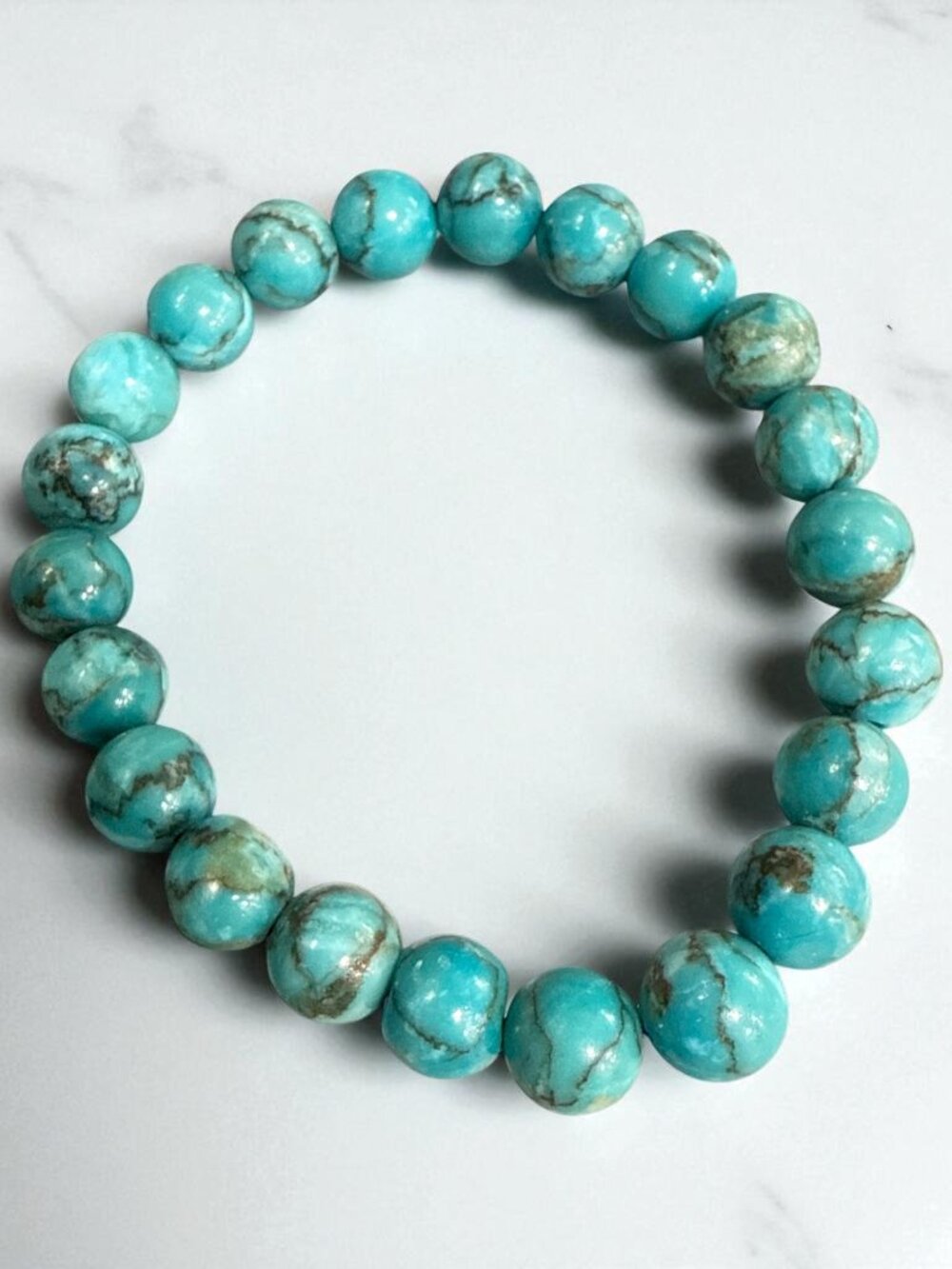Genuine Turquoise Bracelet 9 mm
